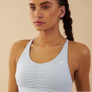Ice blue ease sports bra